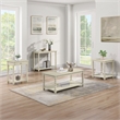 Scranton & Co Wood Side Table with Drawer in Whitewash Finish