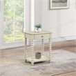 Scranton & Co Wood Side Table with Drawer in Whitewash Finish