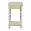 Scranton & Co Wood Side Table with Drawer in Whitewash Finish