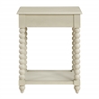 Scranton & Co Wood Side Table with Drawer in Whitewash Finish