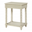Scranton & Co Wood Side Table with Drawer in Whitewash Finish