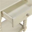 Scranton & Co Wood Side Table with Drawer in Whitewash Finish