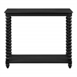 Scranton & Co Cottage Foyer Table in Black Engineered Wood with Shelf