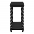 Scranton & Co Cottage Foyer Table in Black Engineered Wood with Shelf