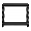 Scranton & Co Cottage Foyer Table in Black Engineered Wood with Shelf