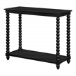 Scranton & Co Cottage Foyer Table in Black Engineered Wood with Shelf
