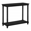Scranton & Co Cottage Foyer Table in Black Engineered Wood with Shelf