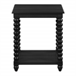 Scranton & Co Cottage End Table in Black Engineered Wood with Shelf
