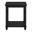 Scranton & Co Cottage End Table in Black Engineered Wood with Shelf