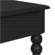 Scranton & Co Cottage End Table in Black Engineered Wood with Shelf