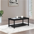 Scranton & Co Cottage Coffee Table in Black Engineered Wood with Shelf