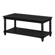 Scranton & Co Cottage Coffee Table in Black Engineered Wood with Shelf