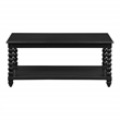 Scranton & Co Cottage Coffee Table in Black Engineered Wood with Shelf