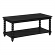 Scranton & Co Cottage Coffee Table in Black Engineered Wood with Shelf