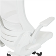 Scranton & Co White Screen Back Manager's Chair in White Faux Leather
