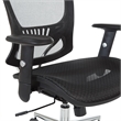 Scranton & Co Black Mesh Screen Back Manager's Chair with Adjustable Arms
