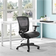 Scranton & Co Black Mesh Screen Seat and Back Manager's Chair Nylon Base