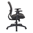 Scranton & Co Black Mesh Screen Seat and Back Manager's Chair Nylon Base