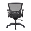 Scranton & Co Black Mesh Screen Seat and Back Manager's Chair Nylon Base