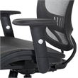 Scranton & Co Black Mesh Screen Seat and Back Manager's Chair Nylon Base
