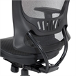 Scranton & Co Black Mesh Screen Seat and Back Manager's Chair Nylon Base