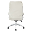 Scranton & Co High Back Executive Office Chair in Cream Faux Leather