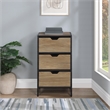 Scranton & Co 3-Drawer Accent Storage Cabinet in Oak Fully Assembled