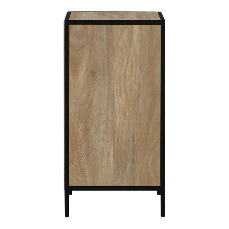 Scranton & Co 3-Drawer Accent Storage Cabinet in Oak Fully Assembled
