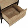 Scranton & Co 3-Drawer Accent Storage Cabinet in Oak Fully Assembled