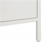 Scranton & Co 3-Drawer Accent Storage Cabinet in White Engineered Wood