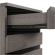 Scranton & Co 4-Drawer Mobile Storage Cart in Farm Oak Engineered Wood