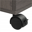 Scranton & Co 4-Drawer Mobile Storage Cart in Farm Oak Engineered Wood