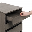 Scranton & Co 4-Drawer Mobile Storage Cart in Farm Oak Engineered Wood