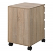 Scranton & Co 4-Drawer Mobile Storage Cart in River Oak Engineered Wood