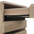 Scranton & Co 4-Drawer Mobile Storage Cart in River Oak Engineered Wood