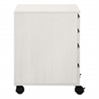 Scranton & Co 4-Drawer Mobile Storage Cart in White Oak Engineered Wood