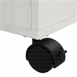 Scranton & Co 4-Drawer Mobile Storage Cart in White Oak Engineered Wood