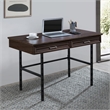 Scranton & Co Writing Desk with Lockdowel Assembly in Espresso Engineered Wood