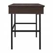 Scranton & Co Writing Desk with Lockdowel Assembly in Espresso Engineered Wood