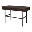 Scranton & Co Writing Desk with Lockdowel Assembly in Espresso Engineered Wood