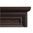 Scranton & Co Writing Desk with Lockdowel Assembly in Espresso Engineered Wood