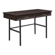 Scranton & Co Writing Desk with Lockdowel Assembly in Espresso Engineered Wood