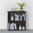 Scranton & Co 3-Shelf Bookcase with Lockdowel Assembly in Espresso Wood