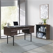 Scranton & Co 3-Shelf Bookcase with Lockdowel Assembly in Espresso Wood