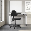 Scranton & Co Black Urethane Ergonomic Task Chair with Tilt and Back Angle