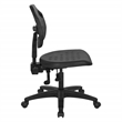 Scranton & Co Black Urethane Ergonomic Task Chair with Tilt and Back Angle