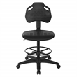 Scranton & Co Black Urethane Drafting Chair with Adjustable Footrest