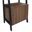 Scranton & Co 3-Piece Desk and Bookcase Wall System in Walnut Wood
