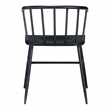 Scranton & Co All Metal Curved Back Dining Chair in Black Farmhouse Style