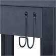 Scranton & Co L-Shape Gaming Desk in Black Steel with RGB LED Lighting